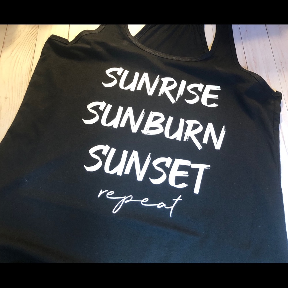 Raceback tank top. Summertime!
